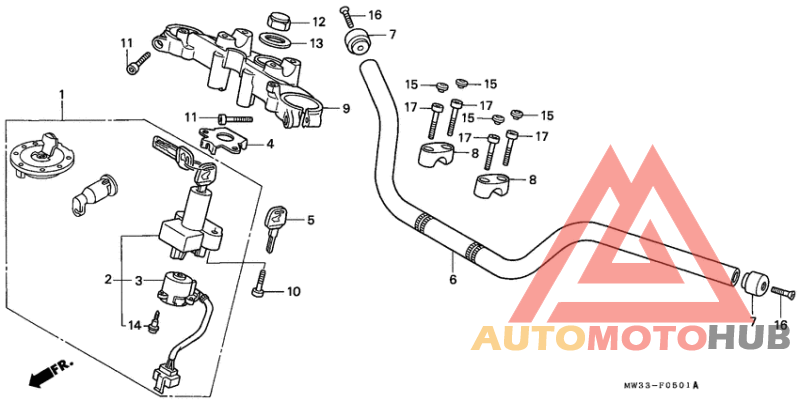 Handle pipe/top bridge