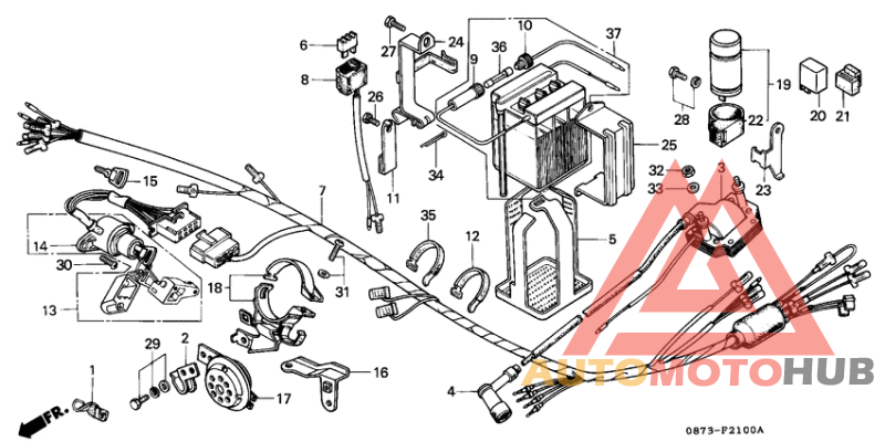 Wire harness/battery