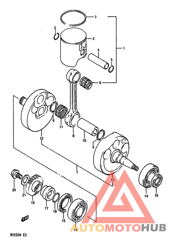 Вал коленчатый