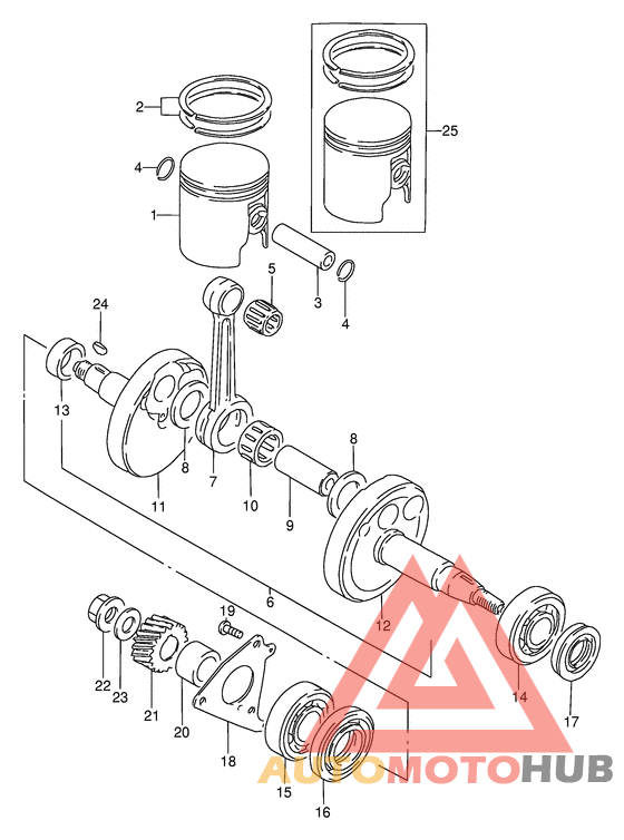 Вал коленчатый