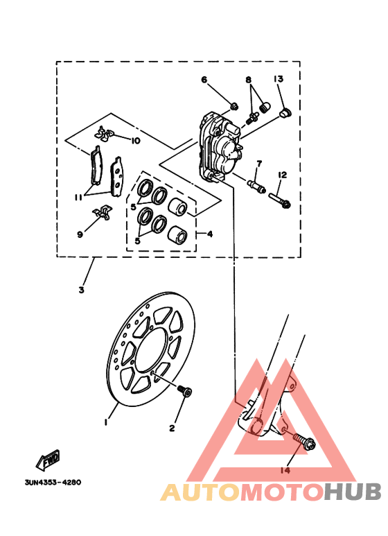 Передний суппорт
