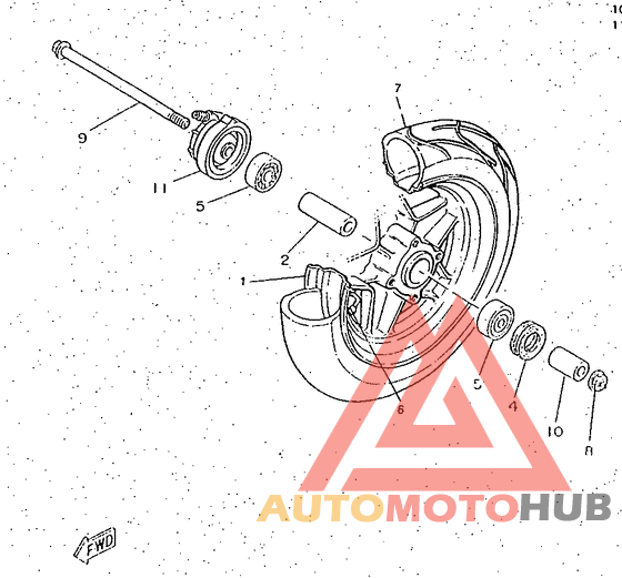 Переднее колесо