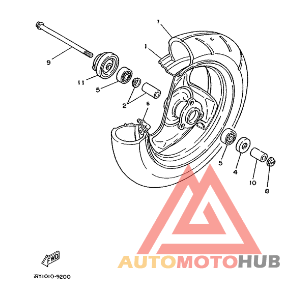 Переднее колесо