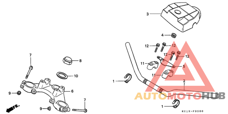 Handle pipe/top bridge