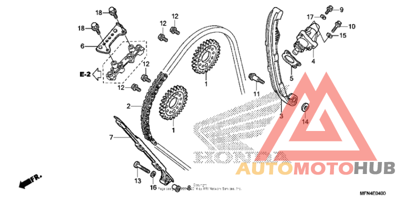 Cam chain + tensioner