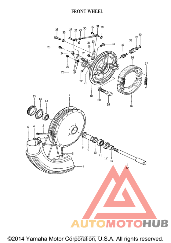 Переднее колесо