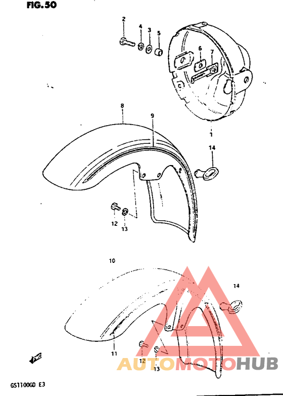 Headlamp housing - front fender