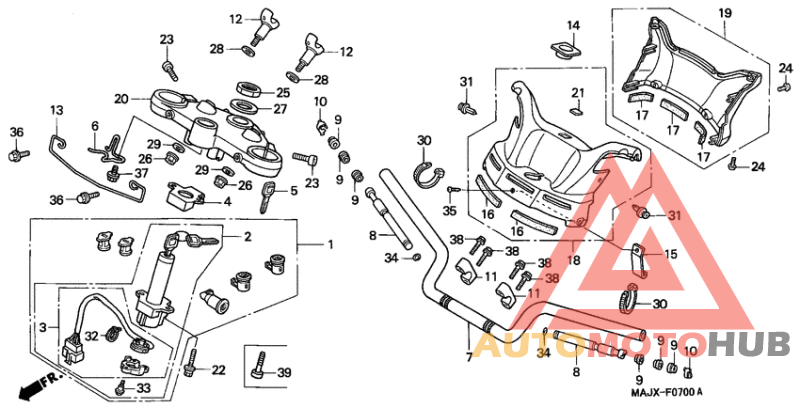 Handle pipe/top bridge