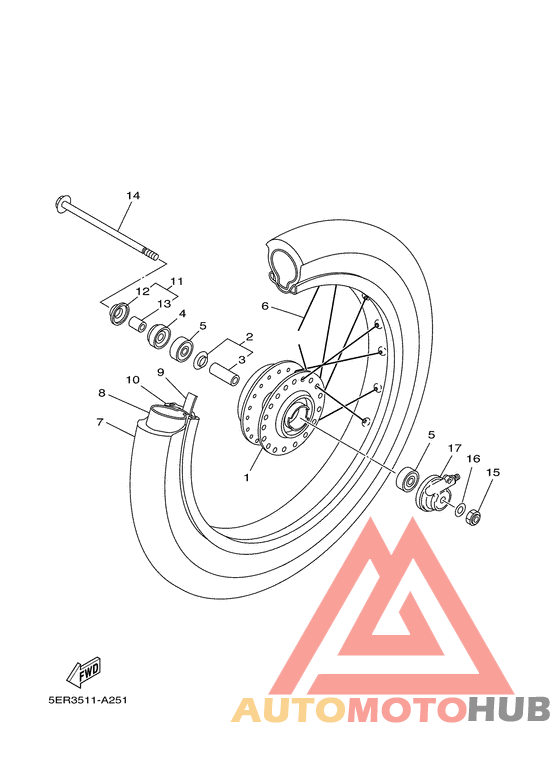 Переднее колесо