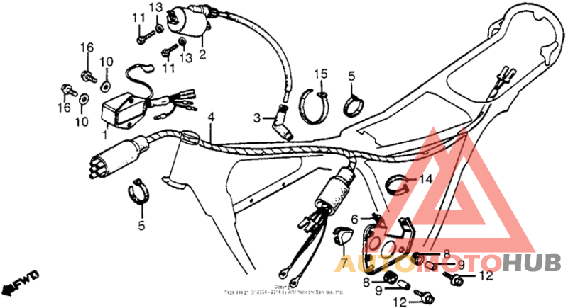 Wire harness + c.d.i. unit