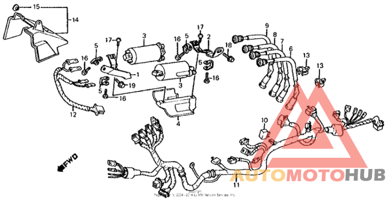 Wire harness + ignition coil