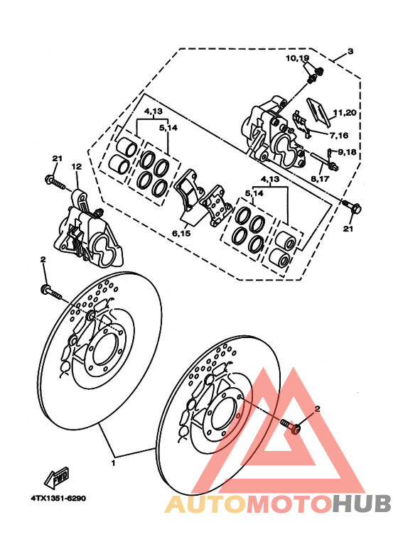Передний суппорт