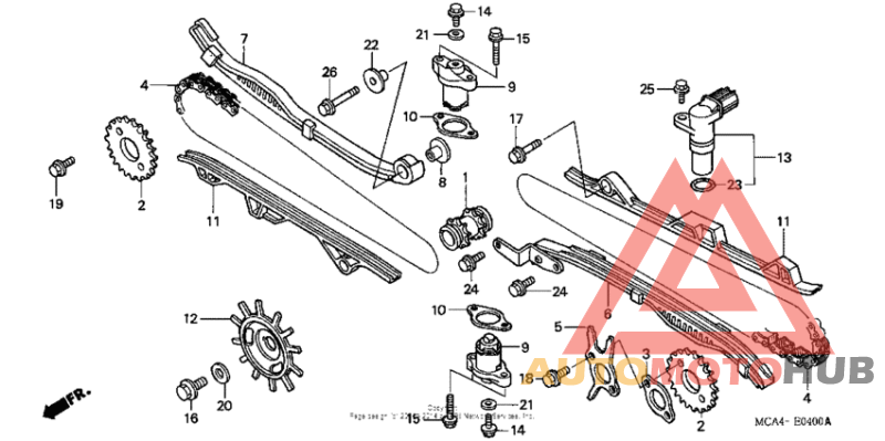Cam chain + tensioner