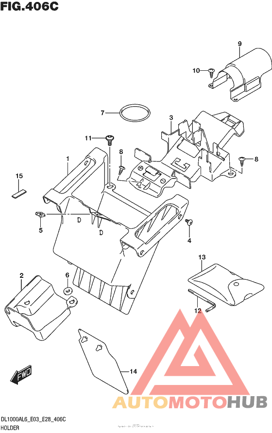 Holder (Dl1000Al6 E33)