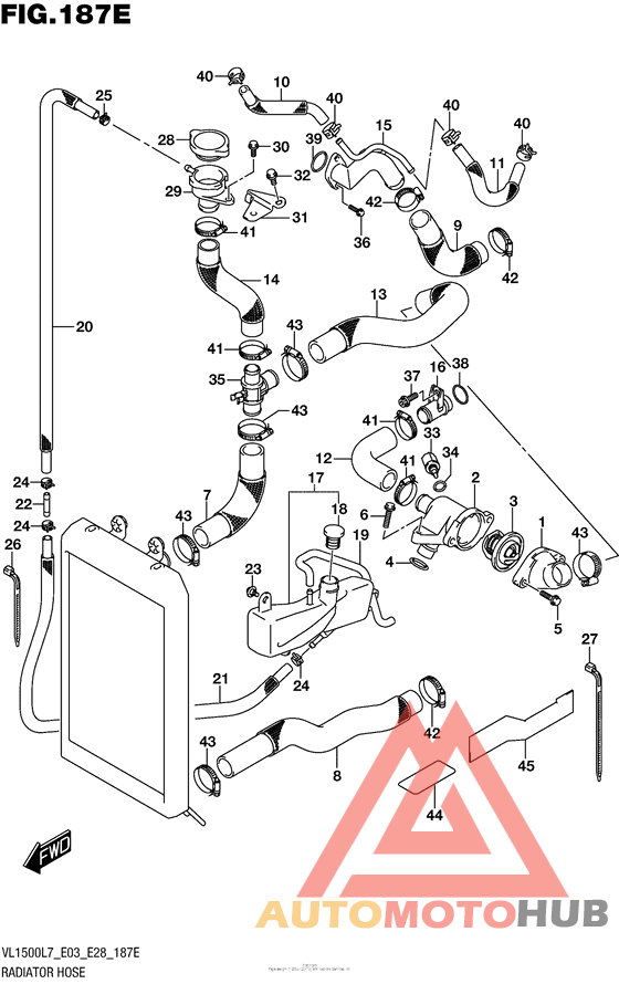 Radiator Hose (Vl1500Tl7 E03)