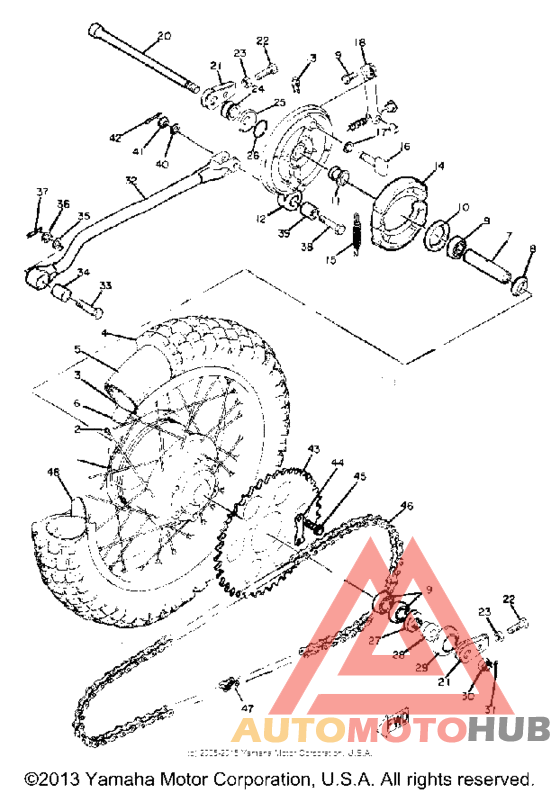 Переднее колесо