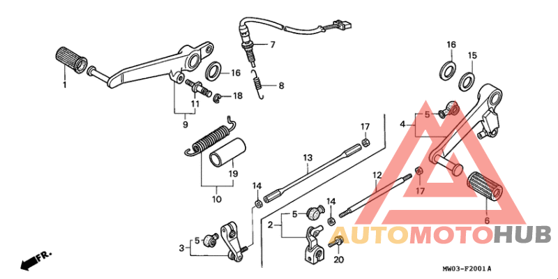 Brake pedal assy