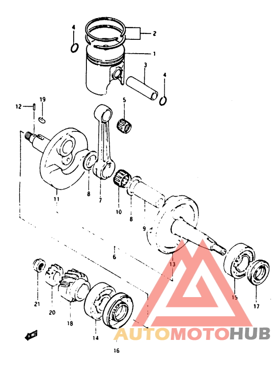 Вал коленчатый