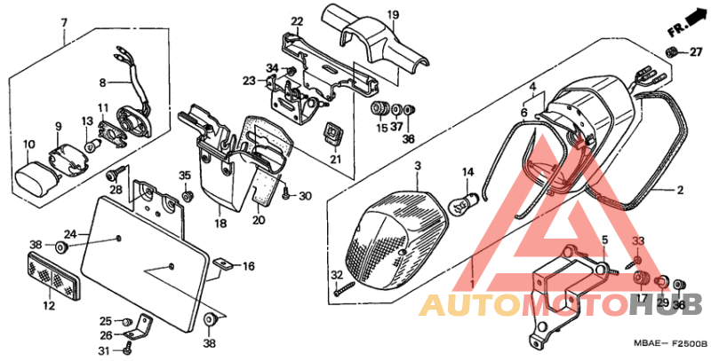 Taillight unit ass`y