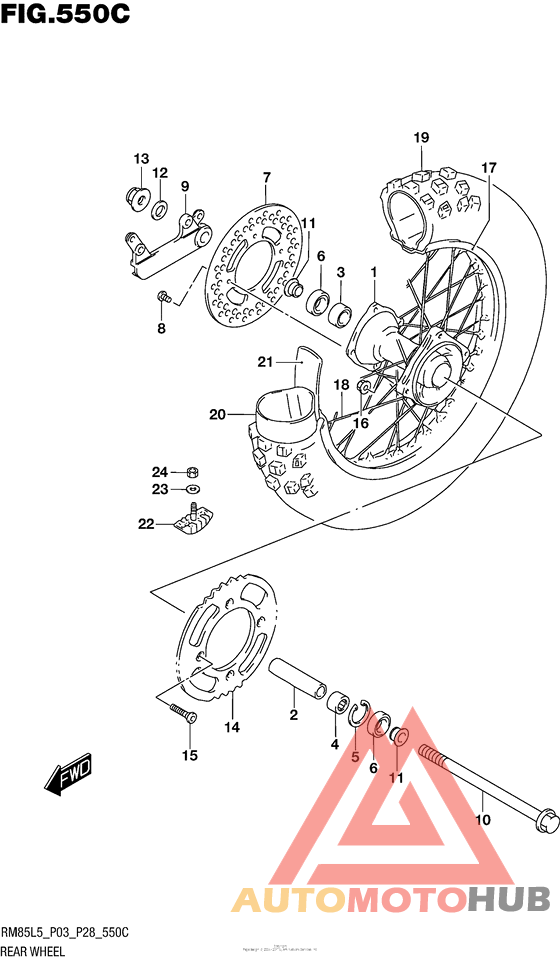 Rear Wheel (Rm85Ll5 P28)