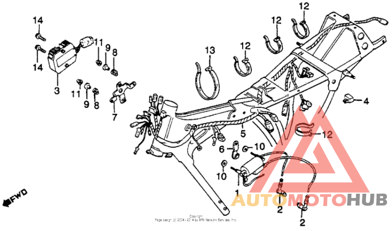 Wire harness + ignition coil