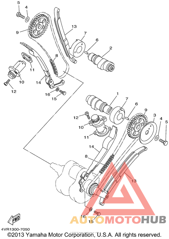 Цепь механизма газораспределения