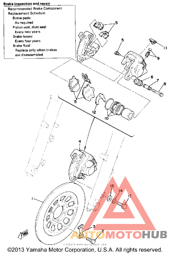 Front disc brake - caliper