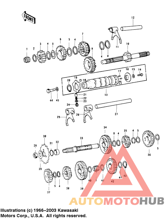 Transmission/change drum