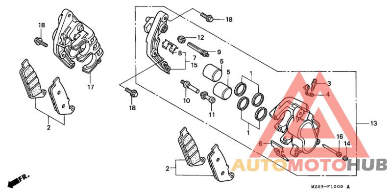 Передний суппорт