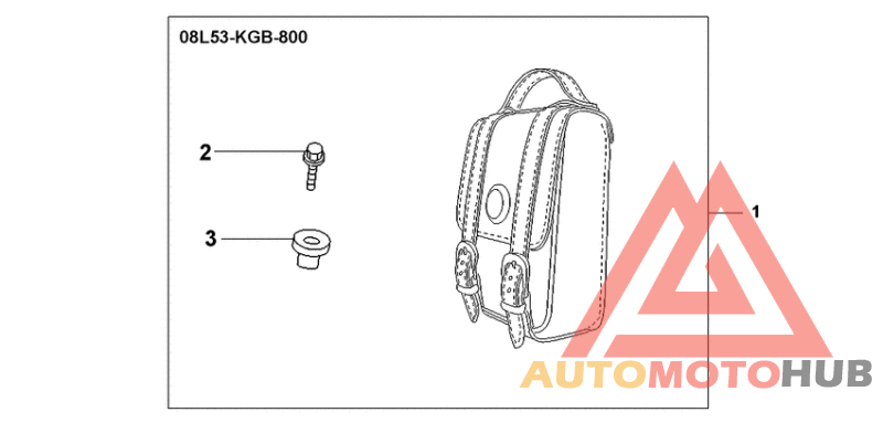 Leather backrest bag