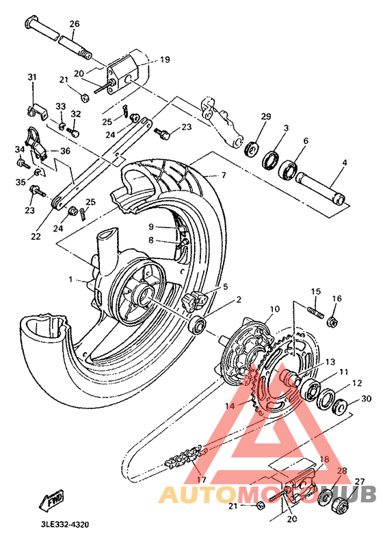 Переднее колесо