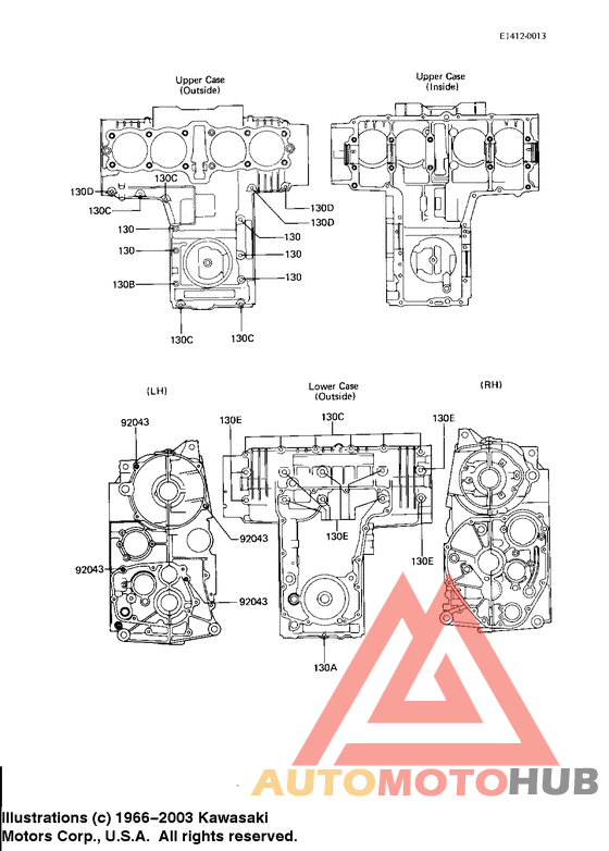Crankcase bolt & stud pattern