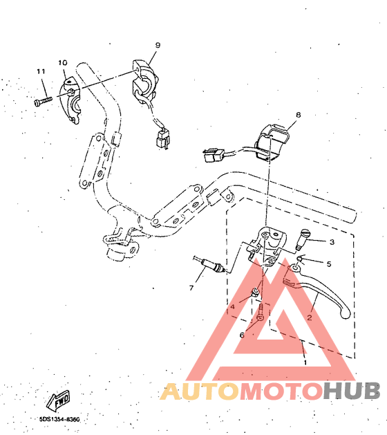 Handle switch. lever