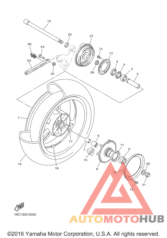 Переднее колесо