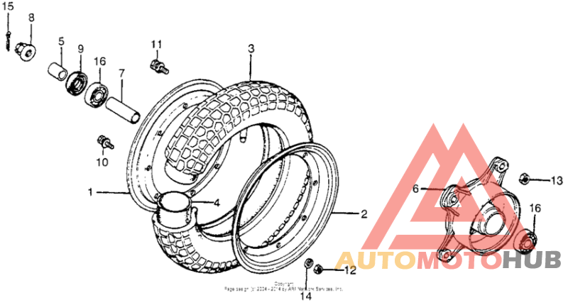 Переднее колесо