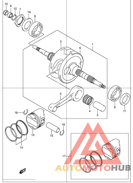 Вал коленчатый
