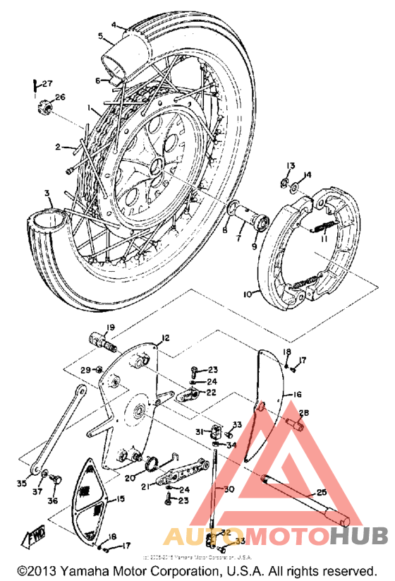 Переднее колесо