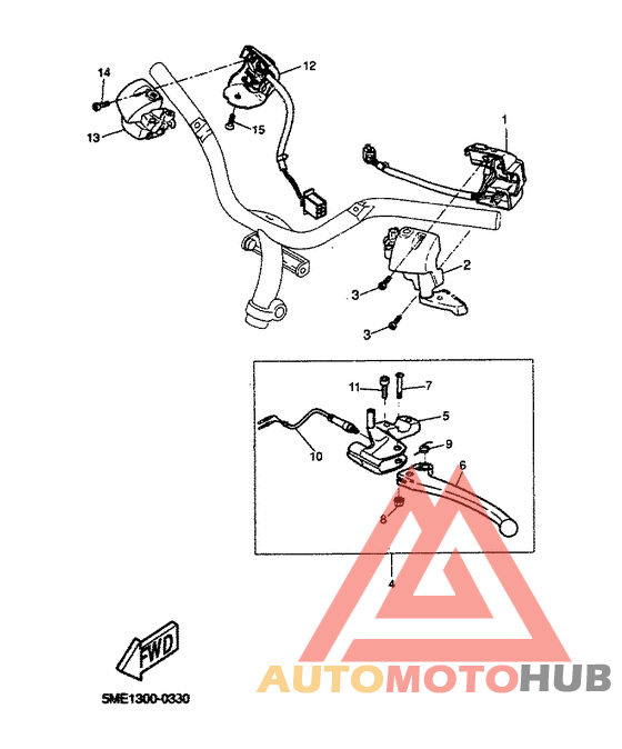 Handle switch. lever