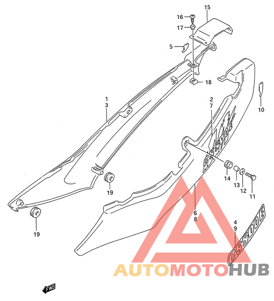 Обтекатель задний
