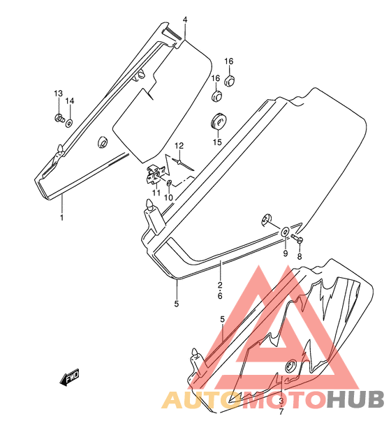 Обтекатель задний