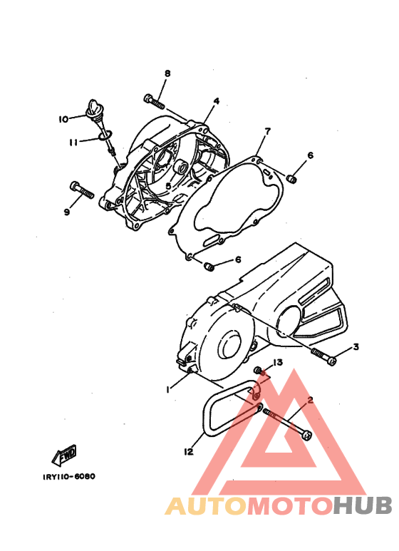 Crankcase cover ass`y  (v