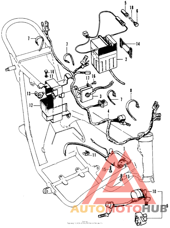 Wire harness + battery