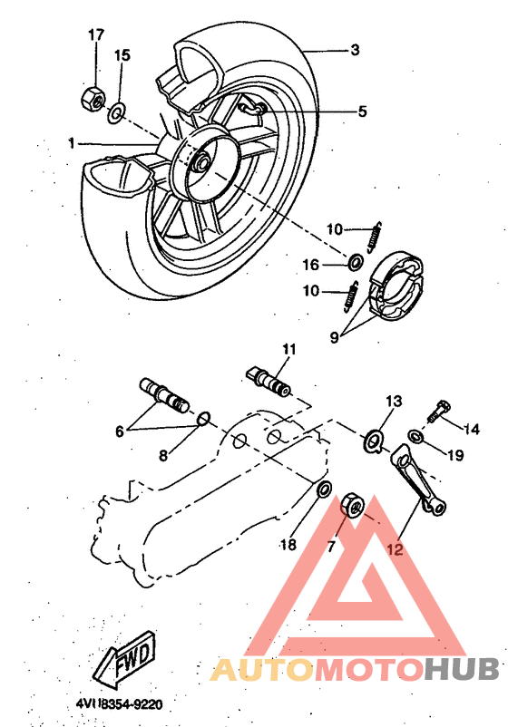 Переднее колесо
