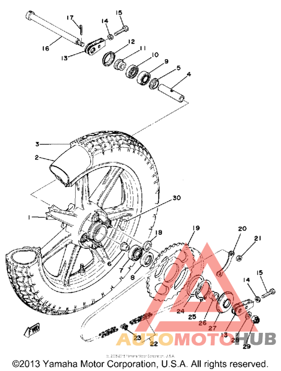 Переднее колесо