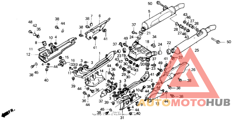 Exhaust muffler se