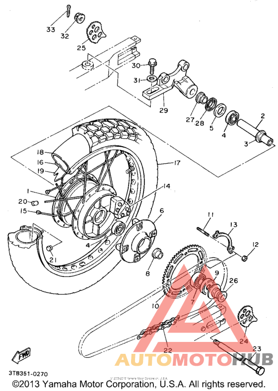 Переднее колесо