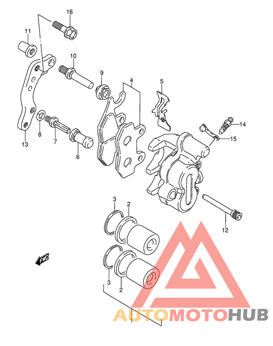 Передний суппорт
