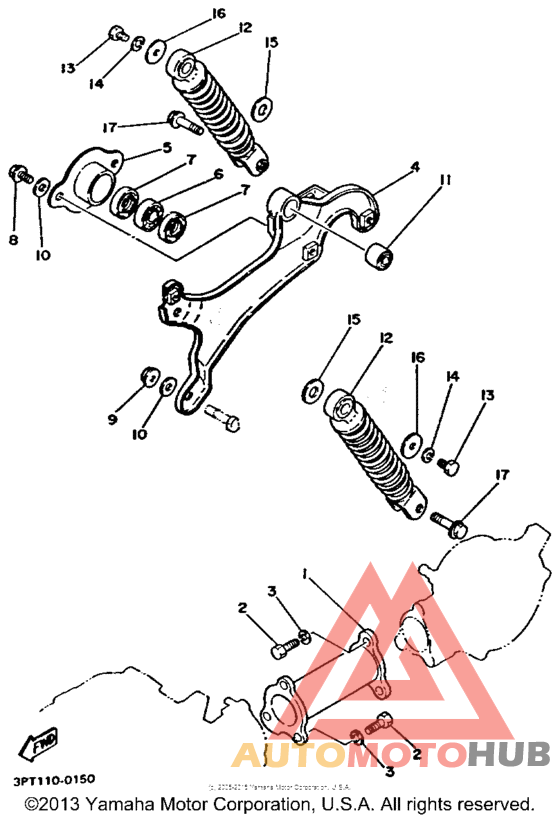 Swing arm - rear shocks