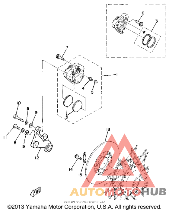 Задний суппорт