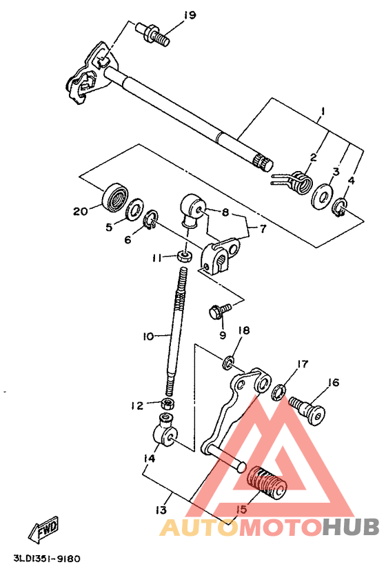 Вал переключения